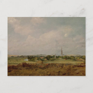 John Constable   Aussicht auf Salisbury Postkarte
