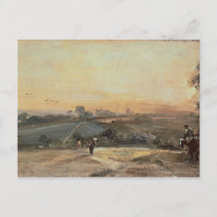 John Constable Autumnal Sunset Postkarte