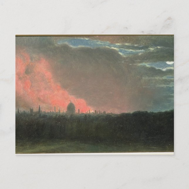 John Constable | Brand in London aus Hampstea Postkarte (Vorderseite)