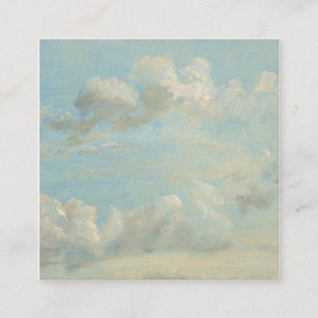 John Constable - Cloud Study Quadratische Visitenkarte (Vorderseite)