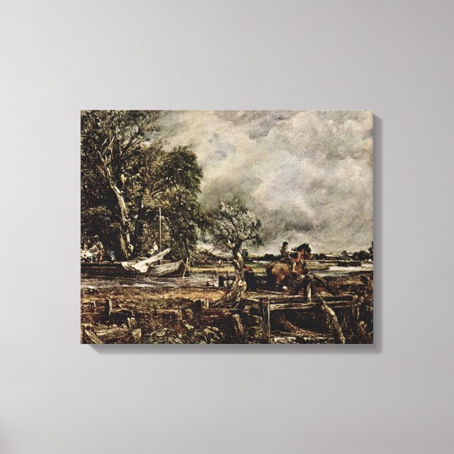 John Constable - Das Sprungpferd Leinwanddruck (Vorderseite)