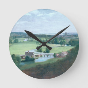 John Constable   das Tal des Stour mit Dedh Runde Wanduhr