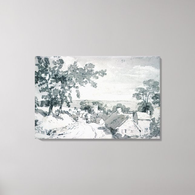 John Constable | Der Eingang zum Dorf Ed Leinwanddruck (Vorderseite)