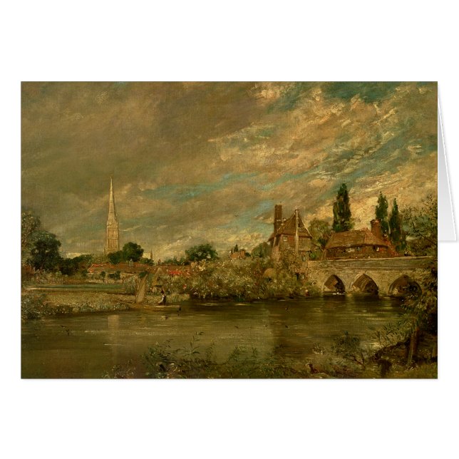 John Constable | Die Brücke von Harnham und Salisb (Vorderseite (Horizontal))