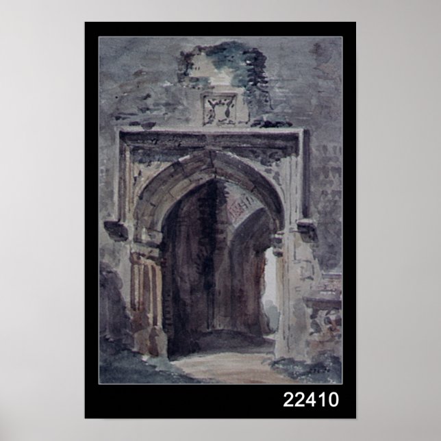 John Constable | East Bergholt Church Poster (Vorne)