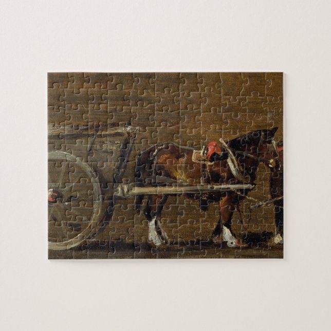 John Constable | ein Bauernhof-Wagen mit zwei Puzzle (Horizontal)