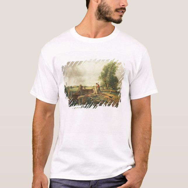John Constable | ein Boot, das einen Verschluss T-Shirt (Vorderseite)