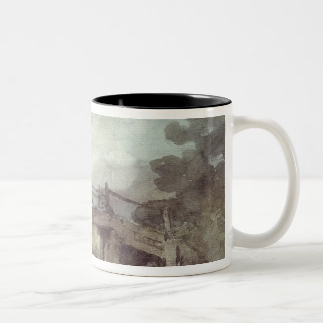 John Constable | eine Brücke über dem Stour Zweifarbige Tasse (Rechts)
