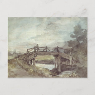 John Constable Eine Brücke über die Stour Postkarte