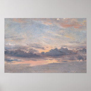 John Constable - eine Wolken-Studie, Poster