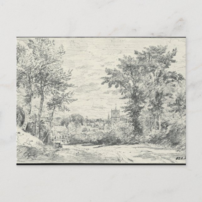 John Constable | Eintritt nach Gillingham, Dor Postkarte (Vorderseite)