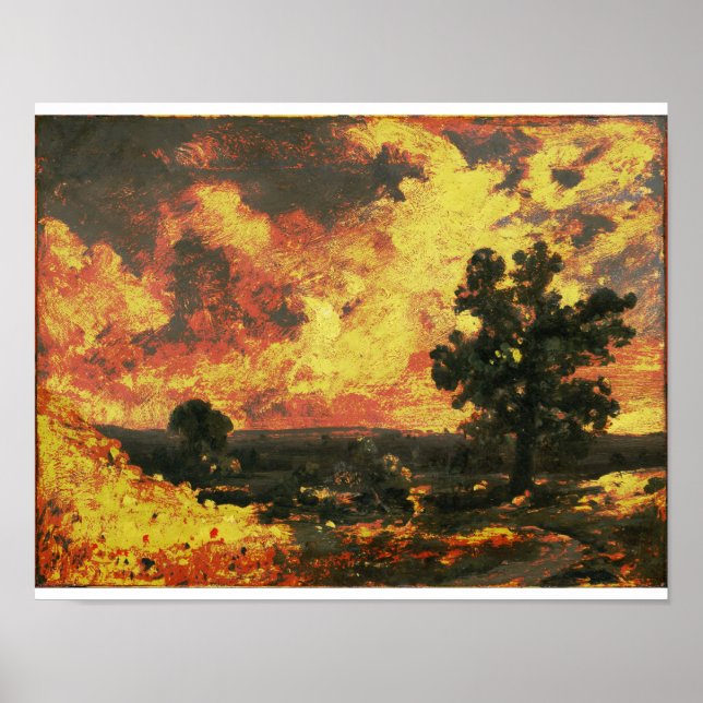 John Constable - English Landscape (modifiziert) Poster (Vorne)