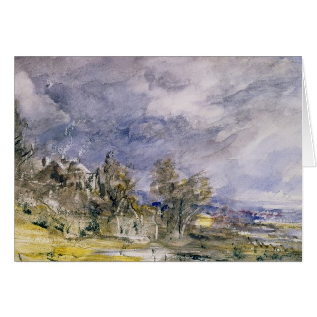 John Constable | Hampstead Heath von nahe Well Wa (Vorderseite (Horizontal))