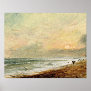 John Constable   Hove Beach, c.1824 (Öl auf Papier Poster