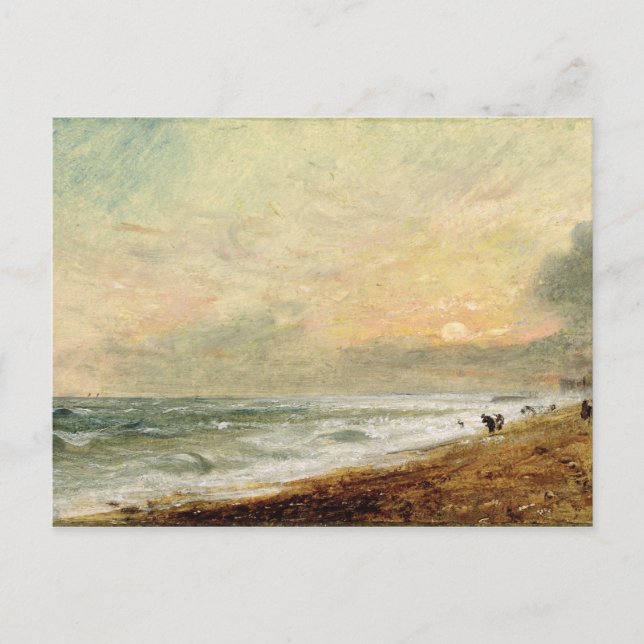 John Constable | Hove Beach, c.1824 (Öl auf Papier Postkarte (Vorderseite)