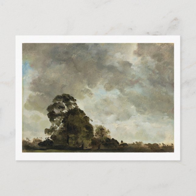 John Constable | Landschaft in Hampstead, Tree und Postkarte (Vorderseite)