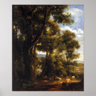 John Constable Landschaft mit Goatherd und Ziegen Poster