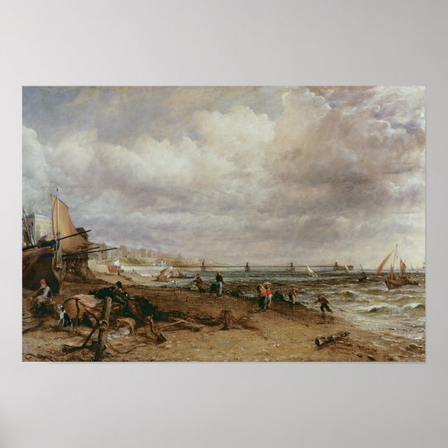 John Constable | Meeresparade und alter Kettenpfei Poster (Vorne)