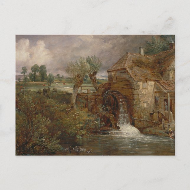 John Constable - Parham Mill, Gillingham Postkarte (Vorderseite)