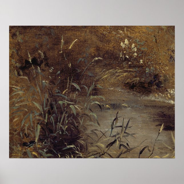 John Constable | Rost durch einen Pool, c.1821 (Öl Poster (Vorne)