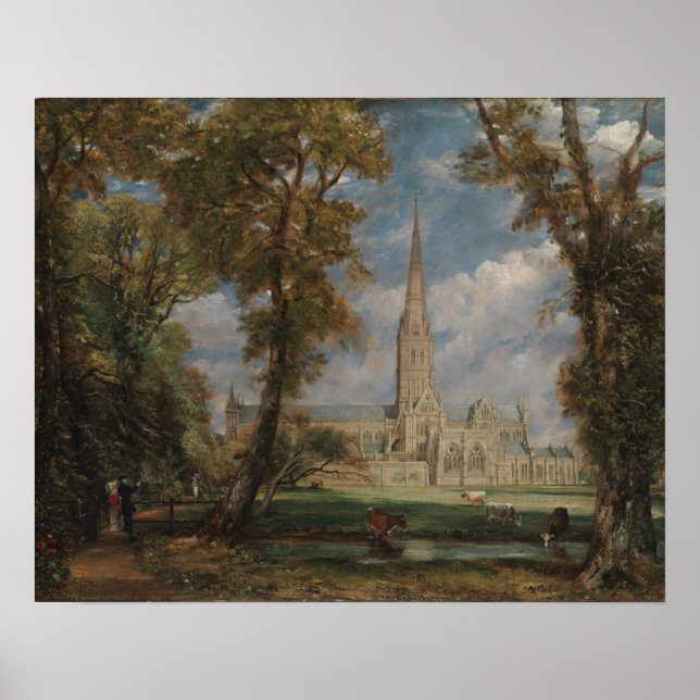 John Constable | Salisbury Kathedrale aus dem Bisc Poster (Vorne)