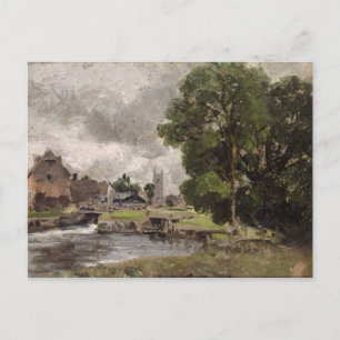 John Constable   Schleuse Dedham und Mill Postkarte