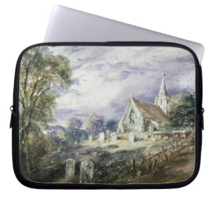 John Constable schüren Poges Kirche Laptopschutzhülle