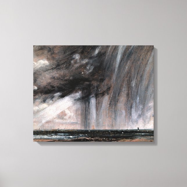 John Constable - Seascape Study with Rain Cloud Leinwanddruck (Vorderseite)