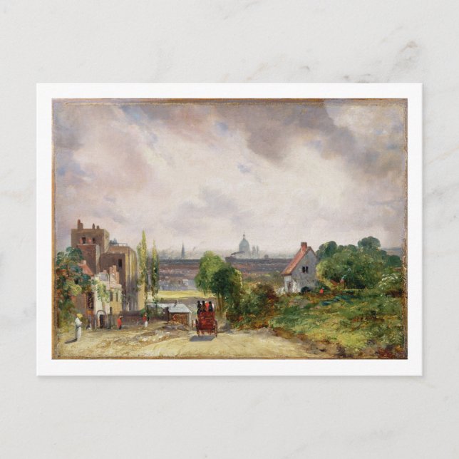 John Constable | Sir Richard Steeles Hütte, Ham Postkarte (Vorderseite)