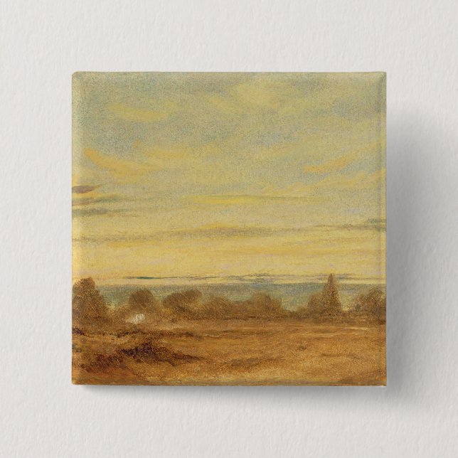 John Constable | Sommer - Abend Landschaft (Öl Button (Vorderseite)