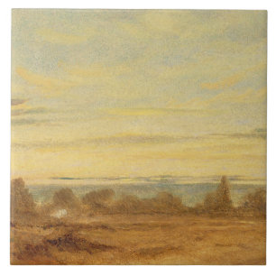 John Constable   Sommer - Abend Landschaft (Öl Fliese