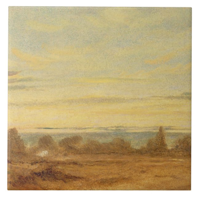 John Constable | Sommer - Abend Landschaft (Öl Fliese (Vorderseite)