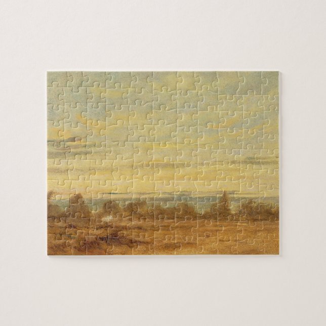 John Constable | Sommer - Abend Landschaft (Öl Puzzle (Horizontal)