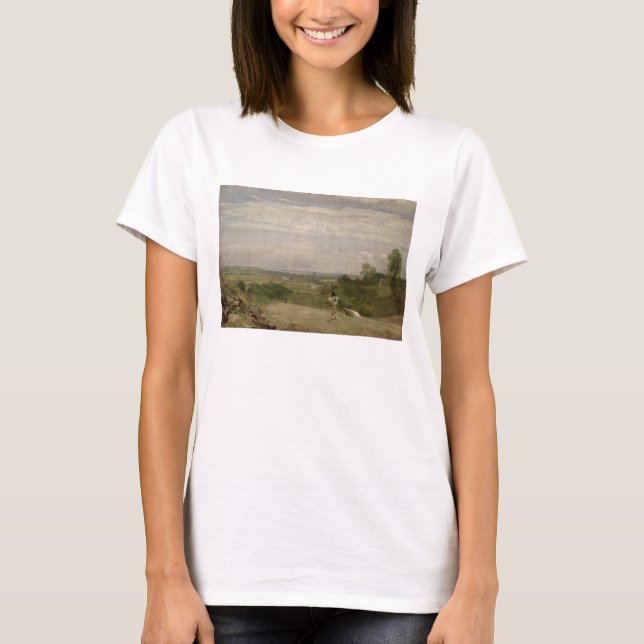 John Constable | Sommermorgens: Dedham aus Langh T-Shirt (Vorderseite)
