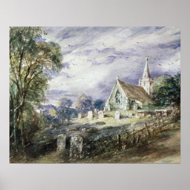 John Constable Stoke Poges Church Poster (Vorne)