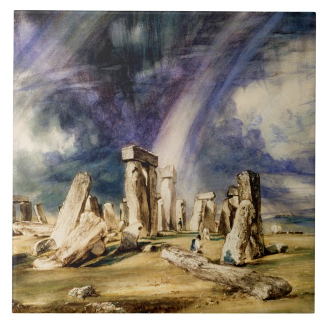 John Constable - Stonehenge Fliese (Vorderseite)