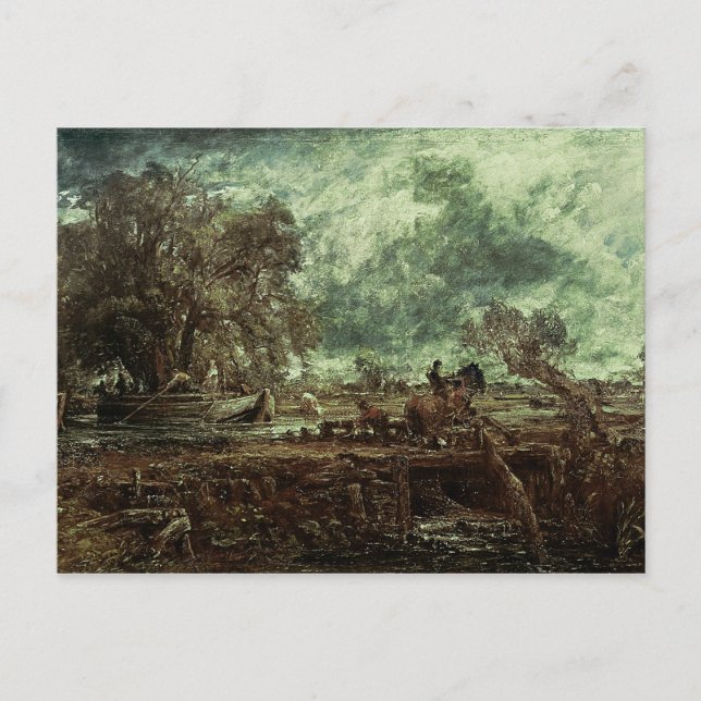John Constable | Study for The Leaping Horse, c.18 Postkarte (Vorderseite)