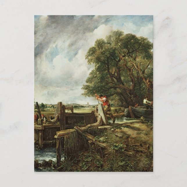 John Constable | The Lock, 1824 Postkarte (Vorderseite)