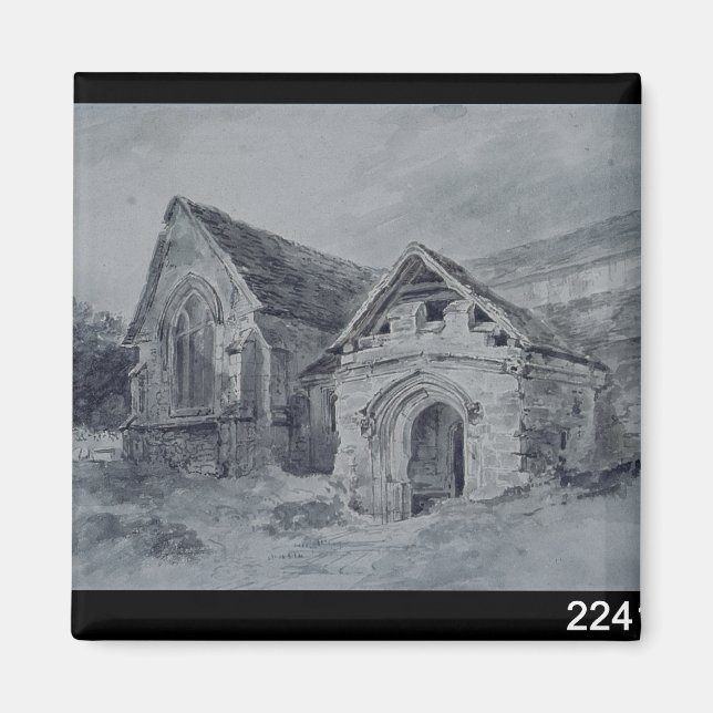 John Constable | Veranda und Transept einer Kirche Magnet (Vorne)