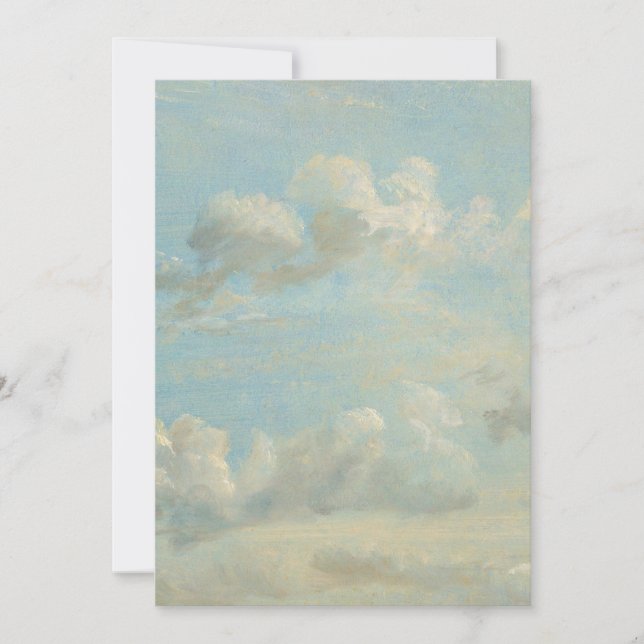 John Constable - Wolkenstudie Einladung (Vorderseite)