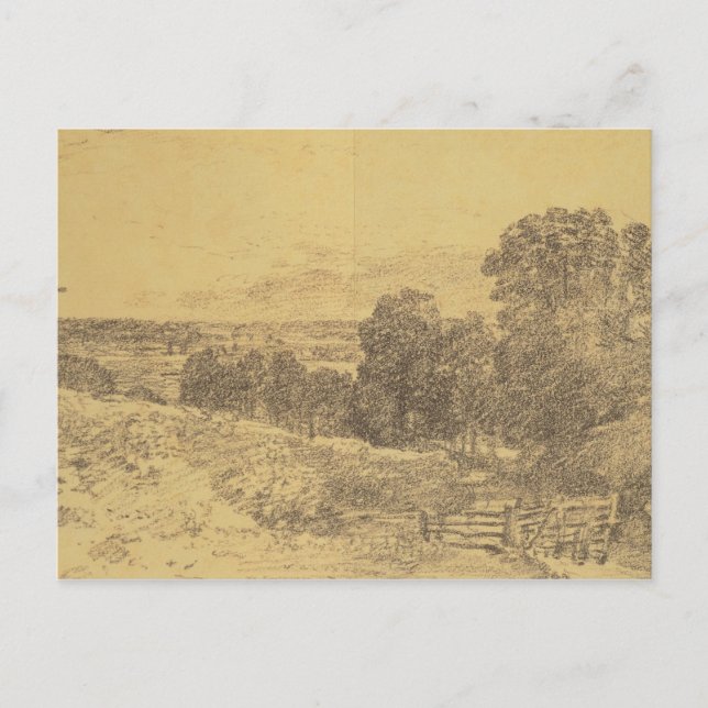 John Constable | Zeichnung für den Eingang zum Gem Postkarte (Vorderseite)