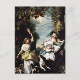 John Copley-Three die jüngsten Töchter von George  Postkarte