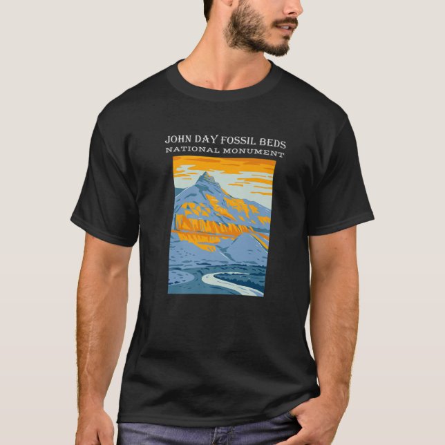 John Day Fossil Beds National Monument Oregon Camp T-Shirt (Vorderseite)