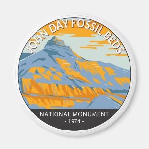 John Day Fossil Beds National Monument Oregon Magnet