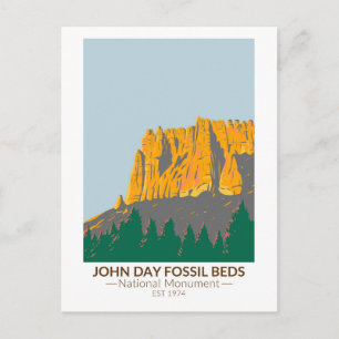 John Day Fossil Beds National Monument Oregon Postkarte