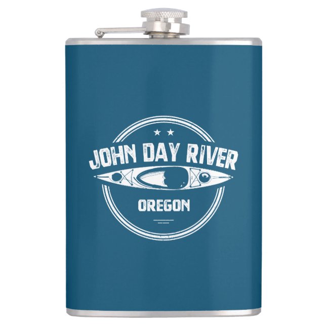 John Day River Oregon Kayaking Flachmann (Vorderseite)