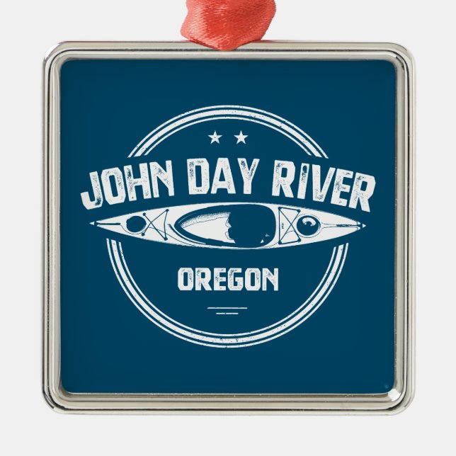 John Day River Oregon Kayaking Ornament Aus Metall (Vorne)