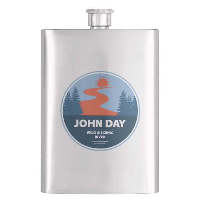 John Day Wild und der Landschaftliche Fluss Oregon Flachmann (Vorderseite)