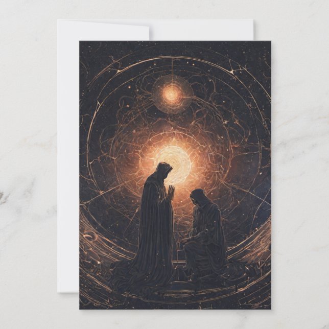 John Dee Occult Crystal Sphere Dankeskarte (Vorderseite)