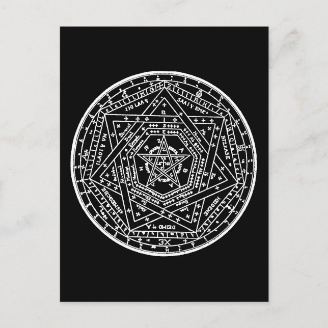 John Dee Tablet Postkarte (Vorderseite)